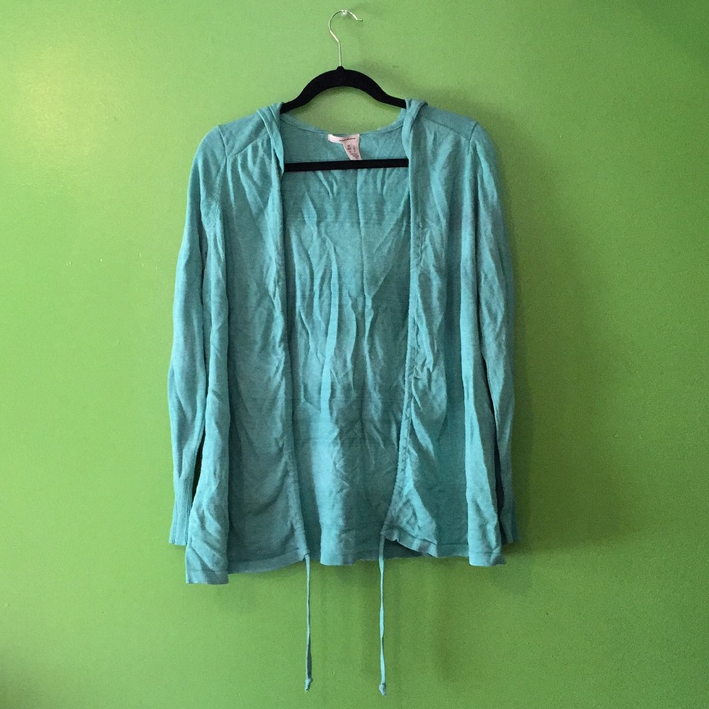 DKNY JEANS cardigan with hoodie